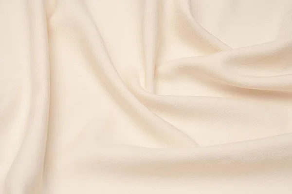 Hladké Elegantní Slonovinové Tkáně Abstraktní Pozadí Textilní Pozadí Látkové Tapety — Stock fotografie