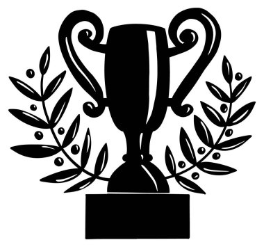 Kupa Şampiyonluğu Ödülü Laurel çelenk stili 