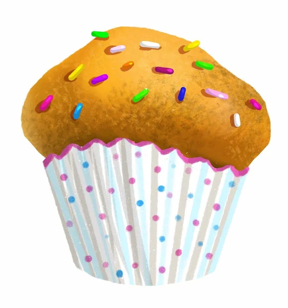 Cupcake bonito ilustração — Fotografia de Stock