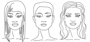 Farklı milletlerden ve kültürlerden üç kadın bir arada.