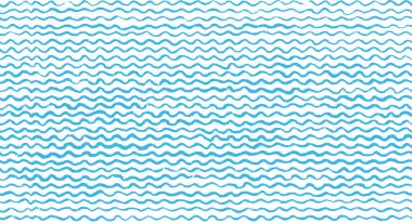 Doodle Kusursuz Dalga çizgisi deseni. El çizimi