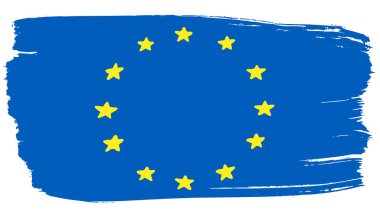 Avrupa Birliği bayrağı fırça darbeleri