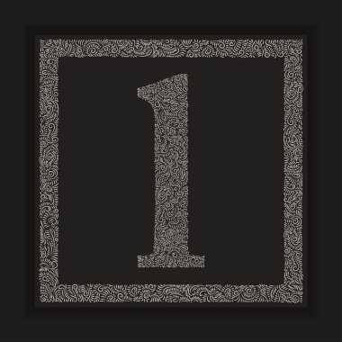 Dekoratif harf L monogram alfabe vektörü