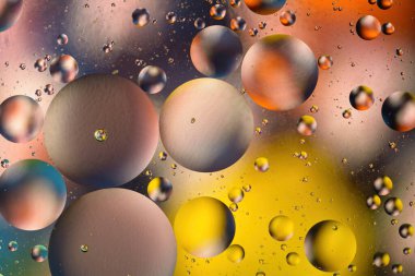 Uzay, gezegenler, Evren 'in soyut arka planı. Molekülün atomunun soyut modeli. Makro manzara. Boşluğun soyut arkaplanı. Biyoloji, fizik, kimya soyut geçmiş. Bulanık..