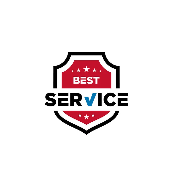 Beste Service Pictogram Schild Vector Template — Stockvector