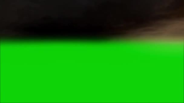 緑の画面で雷雨背景 — ストック動画