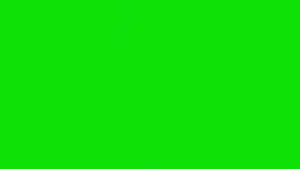 Блискавка Вдаряє Зеленому Екрану — стокове відео