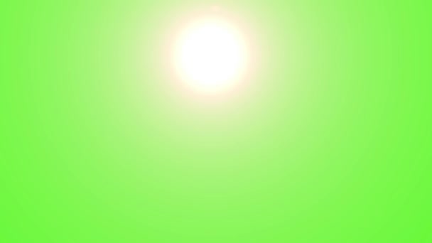 Lumière du soleil sur l'écran vert