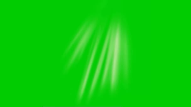 Sun Rays Green Screen — Stock Video