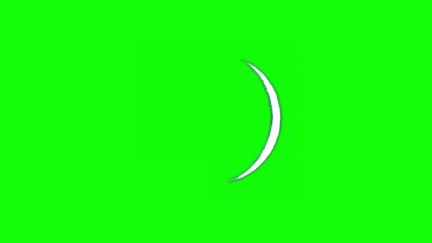 Moon Green Screen Background — Stock Video