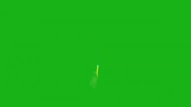 Yeşil Ekran Arkaplanındaki Havai fişekler