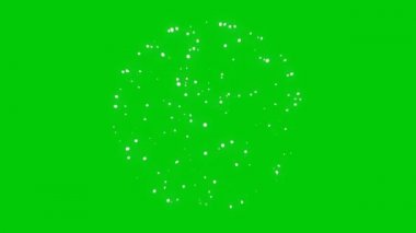 Yeşil Ekran Arkaplanındaki Havai fişekler