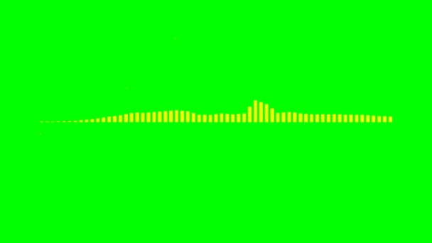 Espectro Música Audio Pantalla Verde — Vídeo de stock