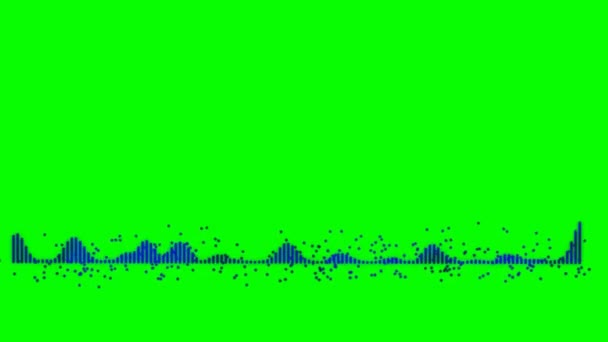 Audiomuziek Spectrum Groen Scherm — Stockvideo