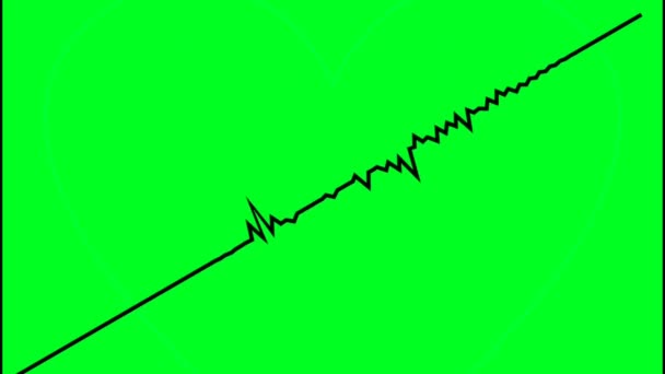 绿色屏幕上的音频谱 — 图库视频影像