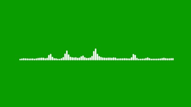Ηχητικό Φάσμα Μουσικής Στην Πράσινη Οθόνη — Αρχείο Βίντεο