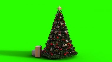 Yeşil Ekranda Noel Ağacı