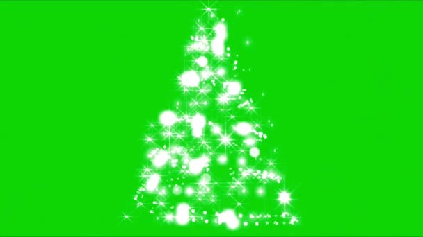 Kerstboom Groen Scherm — Stockvideo