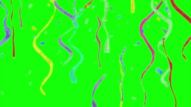 Konfeti Yeşil Ekrana Düşüyor