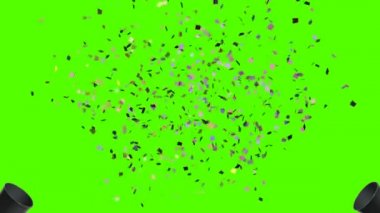 Konfeti Yeşil Ekrana Düşüyor