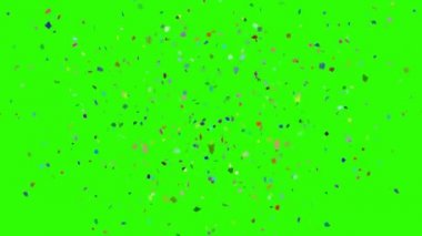 Konfeti Yeşil Ekrana Düşüyor