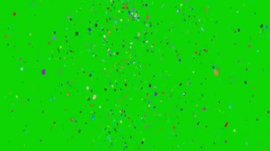 Konfeti Yeşil Ekrana Düşüyor