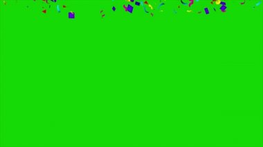 Konfeti Yeşil Ekrana Düşüyor