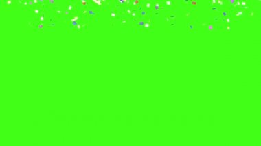 Konfeti Yeşil Ekrana Düşüyor