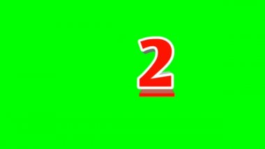 Yeşil Ekranda 10 Saniye Geri sayım Zamanlayıcısı