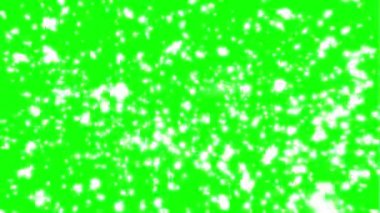 Yeşil Ekrana Düşen Kar Taneleri