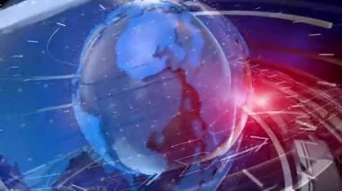 Dijital Dünya Haritası Haber Giriş Arkaplanı