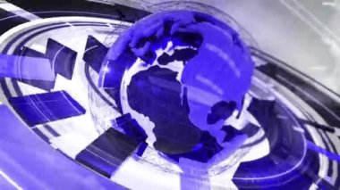 Dijital Dünya Haritası Haber Giriş Arkaplanı