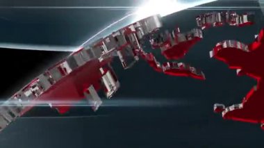 Dijital Dünya Haritası Haber Giriş Arkaplanı