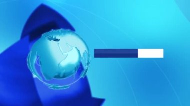 Dijital Dünya Haritası Haber Giriş Arkaplanı