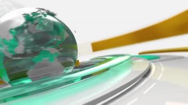 Dijital Dünya Haritası Haber Giriş Arkaplanı