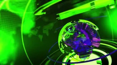 Dijital Dünya Haritası Haber Giriş Arkaplanı