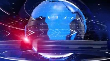 Dijital Dünya Haritası Haber Giriş Arkaplanı