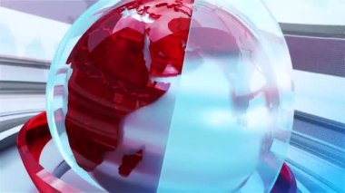 Dijital Dünya Haritası Haber Giriş Arkaplanı