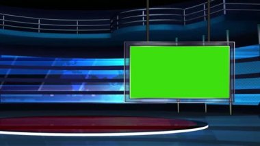 Sanal Haber Stüdyosu Yeşil Ekran