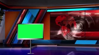 Sanal Haber Stüdyosu Yeşil Ekran