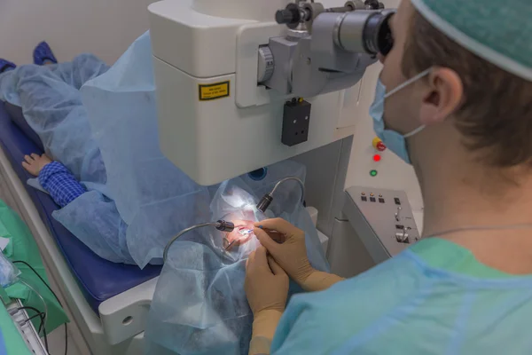 Ophtalmology λειτουργία Lasik — Φωτογραφία Αρχείου