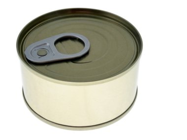 Tüketim, sebze, balık ve et için farklı konserve kutuları