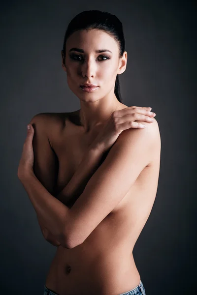 Young Shirtless woman — Stock Photo, Image