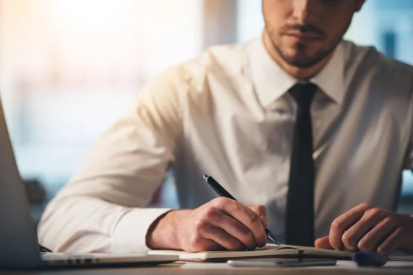 Businessman at working place — Stock Photo, Image