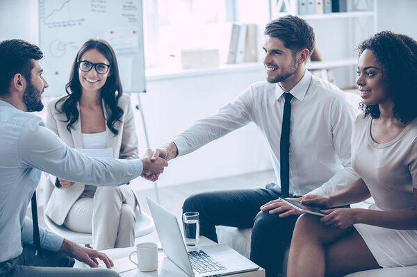 businessmen shaking hands 
