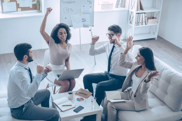 Başarılı iş ekibi.  