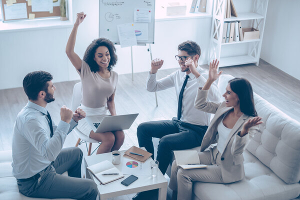 Успешная бизнес-команда  