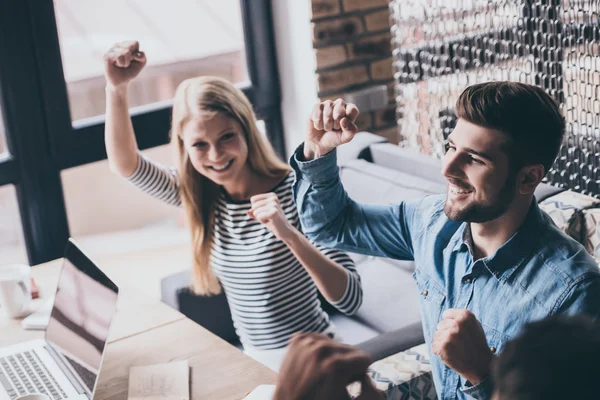 People looking excited — Stock Photo, Image