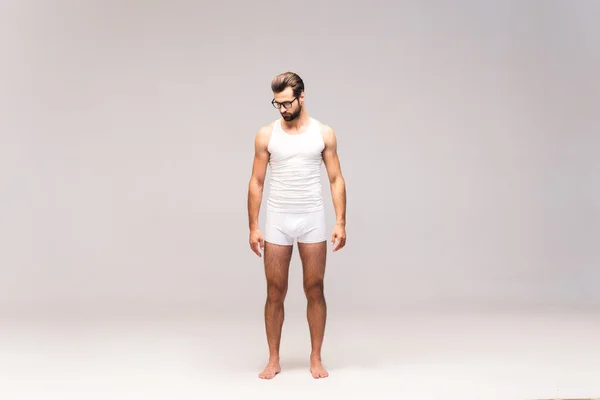 Stilig man i underkläder — Stockfoto