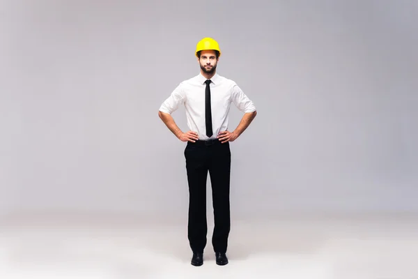 Young man in hardhat — Stock Photo, Image